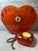 Resin Clock – Vibrant Orange – A Unique Statement Piece